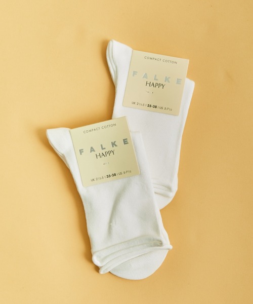 FALKE/ファルケ] HAPPY 2P SOCKS コットンソックス(2足セット