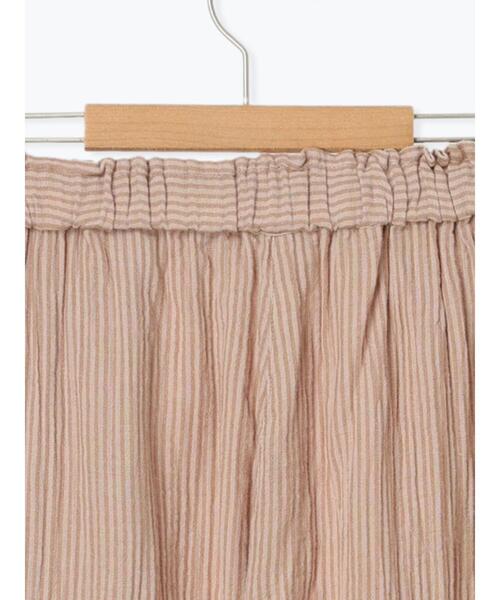 【セール】ストライプとレースのパジャマパンツ（ルームウェア/パジャマ）｜Et grenier by Samansa Mos2（エグルニエバイサマンサモスモス）