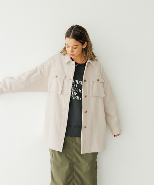 BAYFLOW(ベイフロー)の「ウエストベルトCPOアウター(ブルゾン・レディース・モカ/チェック/オフホワイト・SMALL/MEDIUM)」の8枚目の写真