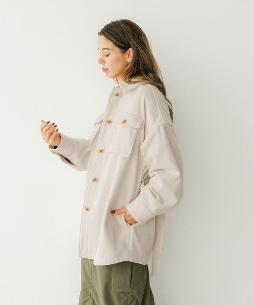 BAYFLOW(ベイフロー)の「ウエストベルトCPOアウター(ブルゾン・レディース・モカ/チェック/オフホワイト・SMALL/MEDIUM)」の11枚目の写真