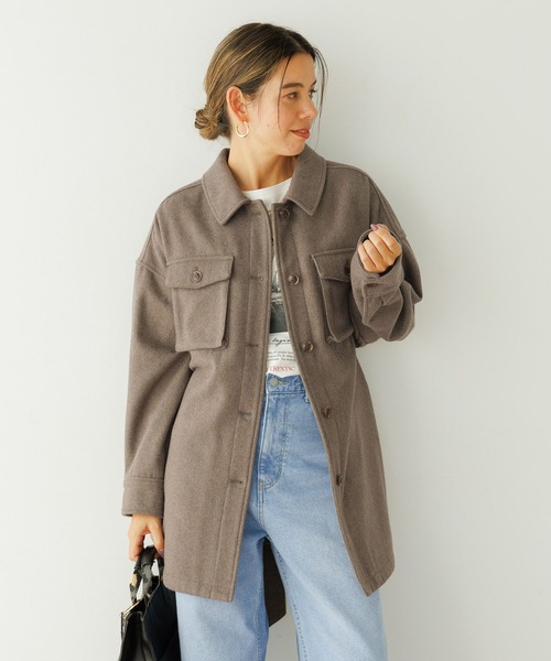 BAYFLOW(ベイフロー)の「ウエストベルトCPOアウター(ブルゾン・レディース・モカ/チェック/オフホワイト・SMALL/MEDIUM)」の17枚目の写真