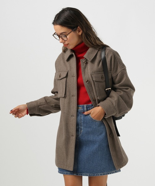 BAYFLOW(ベイフロー)の「ウエストベルトCPOアウター(ブルゾン・レディース・モカ/チェック/オフホワイト・SMALL/MEDIUM)」の20枚目の写真