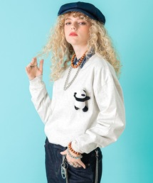 ankoROCK（アンコロック）の「TEDDY ankoROCK ロングTシャツ / メンズ レディース ユニセックス 長袖 ロンT カットソー ロングスリーブ ルーズシルエット ワンポイント（Tシャツ/カットソー）」
