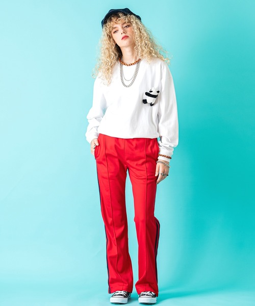 ankoROCK（アンコロック）の「TEDDY ankoROCK ロングTシャツ / メンズ レディース ユニセックス 長袖 ロンT カットソー ロングスリーブ ルーズシルエット ワンポイント（Tシャツ/カットソー・メンズ・オートミール/ホワイト/ブラック・XL/L/M/S）」の9枚目の写真