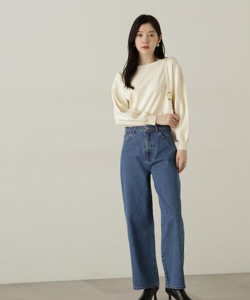 PROPORTION BODY DRESSING（プロポーションボディドレッシング）の「９０Ｓストレートデニム / 1214230002（デニムパンツ・レディース・ブルー・SMALL/MEDIUM）」の6枚目の写真