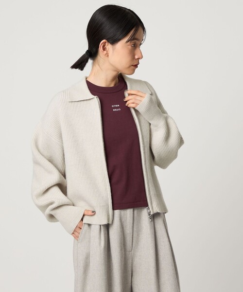 カーディガン 「CITEN」ポロエリZIPカーディガン レディース CITEN カーディガン 「CITEN」ポロエリZIPカーディガン
