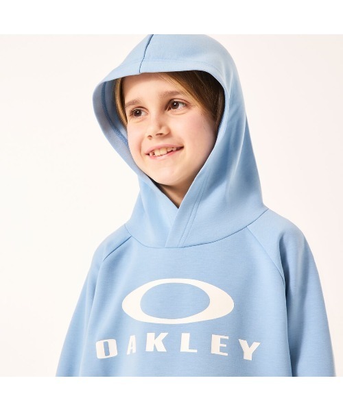 OAKLEY(オークリー)の「オークリー EN QDEVO FLEECE HOODY YTR 7.0 フリース/パーカー・フーディー/ KNIT TOP/ YOUTH キッズ・ユース/OAKLEY(パーカー・キッズ・ライトブルー/ブラック×グレー/ブラック/ライトブラウン・L/M/S/XS)」の1枚目の写真