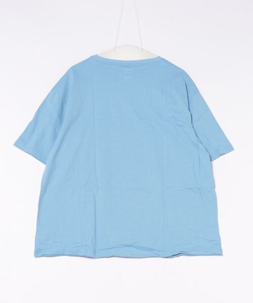 Catchup(ケチャップ)の「【Catchup】CatchupプリントTシャツ(大人サイズ)(Tシャツ/カットソー・レディース・サックスブルー/ピンク/グリーン/パープル・S/M/XL/XXL/L)」の6枚目の写真