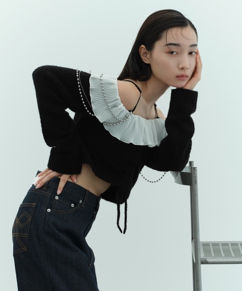 FURFUR（ファーファー）の「オフショルフリルプルオーバー（Tシャツ