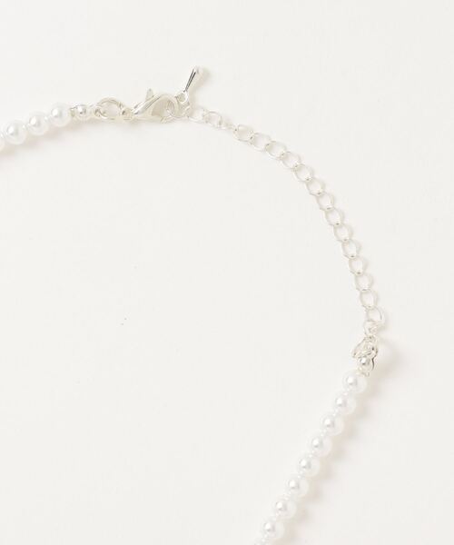 poiregnee（ポワニェ）の「［select］パールライクリボンネックレス（ネックレス・レディース・ホワイト系1/ホワイト系2・FREE）」の7枚目の写真