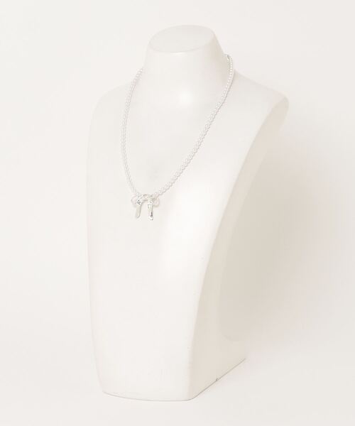 poiregnee（ポワニェ）の「［select］パールライクリボンネックレス（ネックレス・レディース・ホワイト系1/ホワイト系2・FREE）」の8枚目の写真