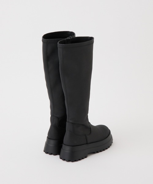 one after another NICE CLAUP（ワンアフターアナザーナイスクラップ）の「タンクソールロングブーツ（ブーツ・レディース・ダークブラウン/ブラック・S/M/L）」の8枚目の写真