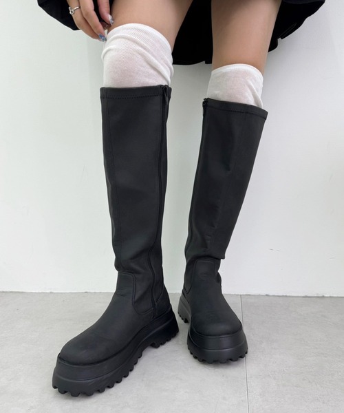 continuer de NICE CLAUP/厚底ボリュームロングブーツ｜NICE