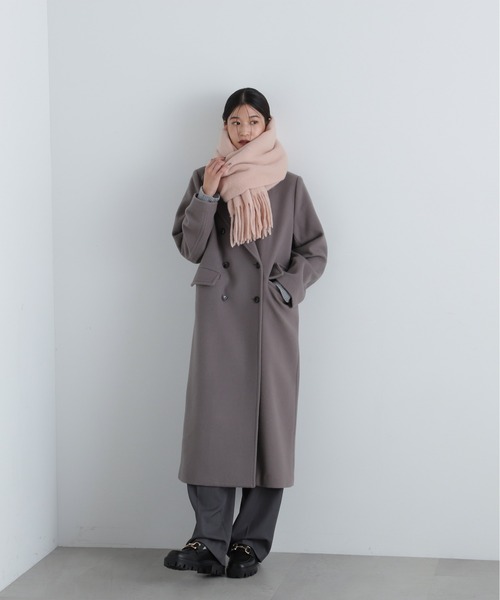 N.（N. Natural Beauty Basic）（エヌエヌナチュラルビューティーベーシック）の「◆フリンジストール（ストール/ショール・レディース・ピンク/オフホワイト/ブルー・ﾌﾘ-）」の13枚目の写真