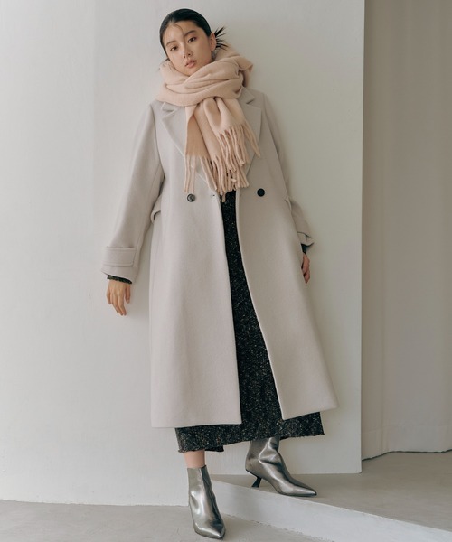 N.（N. Natural Beauty Basic）（エヌエヌナチュラルビューティーベーシック）の「◆フリンジストール（ストール/ショール・レディース・ピンク/オフホワイト/ブルー・ﾌﾘ-）」の15枚目の写真