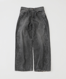【DAIRIKU / ダイリク】CatPrinted Vintage Wide Denim