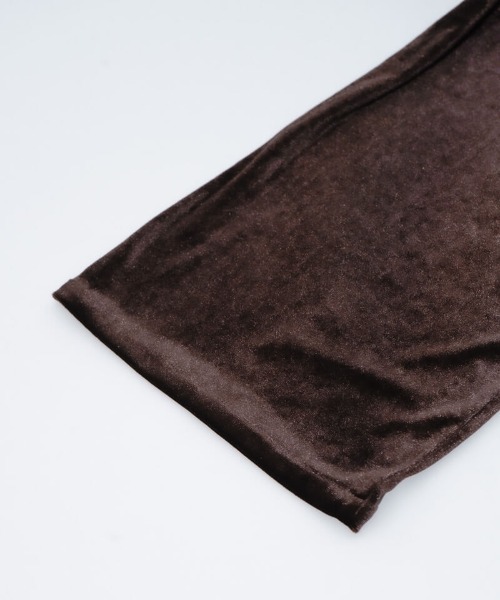 flower（フラワー）の「2wayベロアロンパース（つなぎ/オールインワン・レディース・ブラック/ブラウン・FREE）」の12枚目の写真