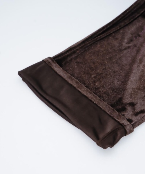 flower（フラワー）の「2wayベロアロンパース（つなぎ/オールインワン・レディース・ブラック/ブラウン・FREE）」の13枚目の写真