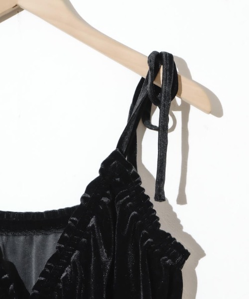 flower（フラワー）の「2wayベロアロンパース（つなぎ/オールインワン・レディース・ブラック/ブラウン・FREE）」の18枚目の写真