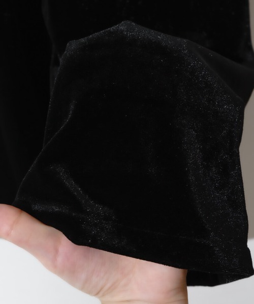 【セール】2wayベロアロンパース（つなぎ/オールインワン）｜flower（フラワー）