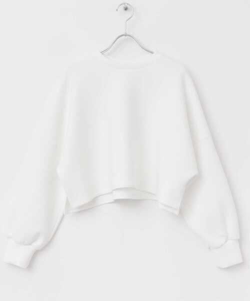 URBAN RESEARCH ROSSO WOMEN（アーバンリサーチ　ロッソ）の「エアーダンボールショートプルオーバー（Tシャツ/カットソー・レディース・ブラック/ホワイト・FREE）」の14枚目の写真