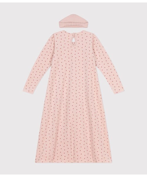 【セール】ベロア長袖チュニックパジャマ（ルームウェア/パジャマ）｜PETIT BATEAU（プチバトー）