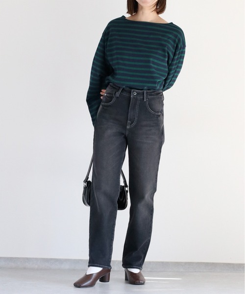 cepo（セポ）の「スフレイージークロップドデニムパンツ（デニムパンツ・レディース・ブラック/ワンウォッシュ/ブルー系2・S/M/L）」の18枚目の写真