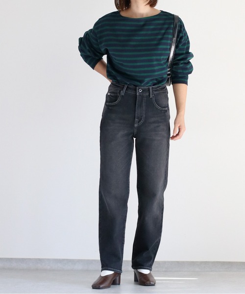 cepo（セポ）の「スフレイージークロップドデニムパンツ（デニムパンツ・レディース・ブラック/ワンウォッシュ/ブルー系2・S/M/L）」の13枚目の写真