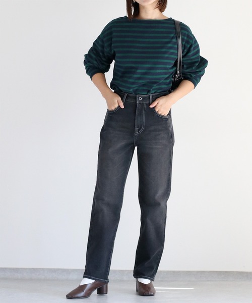 cepo（セポ）の「スフレイージークロップドデニムパンツ（デニムパンツ・レディース・ブラック/ワンウォッシュ/ブルー系2・S/M/L）」の12枚目の写真