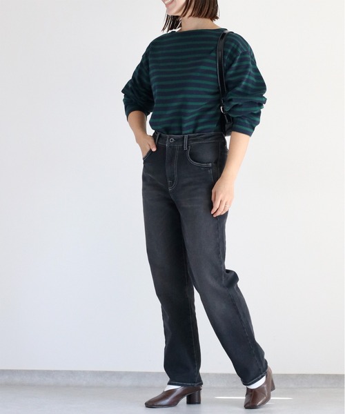 cepo（セポ）の「スフレイージークロップドデニムパンツ（デニムパンツ・レディース・ブラック/ワンウォッシュ/ブルー系2・S/M/L）」の14枚目の写真