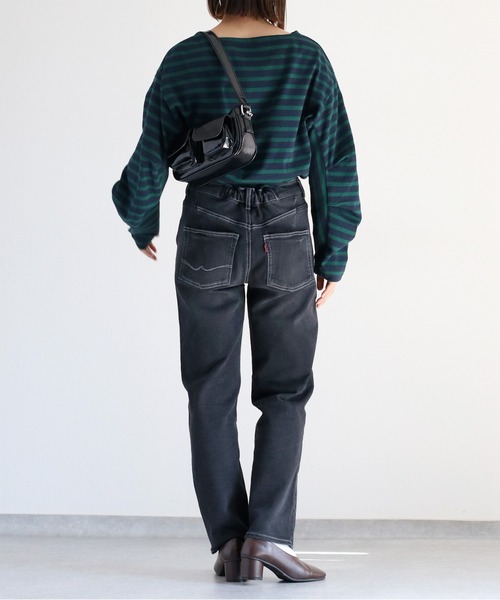 cepo（セポ）の「スフレイージークロップドデニムパンツ（デニムパンツ・レディース・ブラック/ワンウォッシュ/ブルー系2・S/M/L）」の16枚目の写真