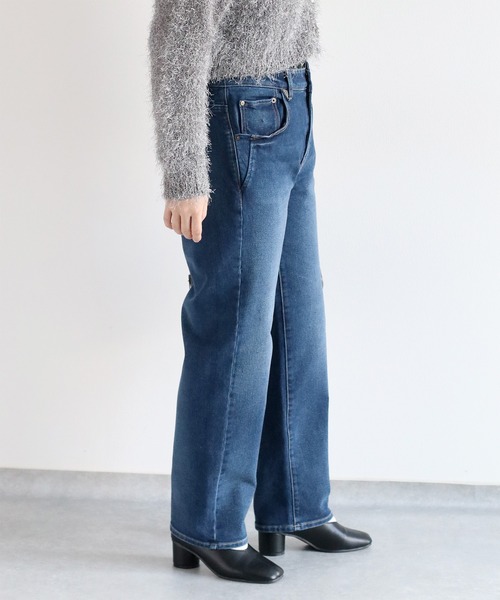 cepo（セポ）の「スフレイージークロップドデニムパンツ（デニムパンツ・レディース・ブラック/ワンウォッシュ/ブルー系2・S/M/L）」の22枚目の写真