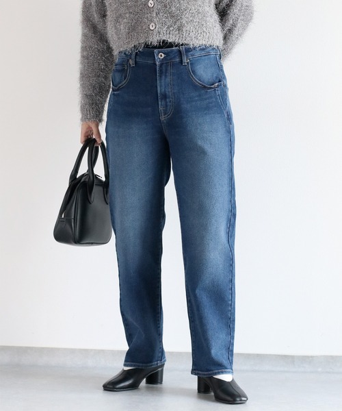 cepo（セポ）の「スフレイージークロップドデニムパンツ（デニムパンツ・レディース・ブラック/ワンウォッシュ/ブルー系2・S/M/L）」の19枚目の写真