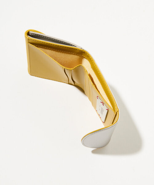 GRAIN(グレイン)の「【GRAIN/グレイン】二つ折りバイカラーウォレット(財布・レディース・グリーン/ピンク/シルバー/ブラック/ネイビー/イエロー/レッド/イエロー系その他/レッド系その他/ブラック系その他/パープル/イエロー系その他2/ホワイト・FREE)」の19枚目の写真