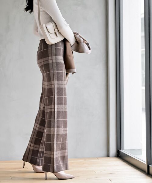 rps(アールピーエス)の「ニットイージーパンツ(その他パンツ・レディース・アイボリー/ブラック/ブラック系その他2/ブラウン/ダークブラウン・フリー)」の7枚目の写真