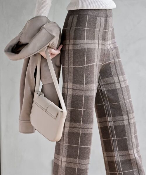 rps(アールピーエス)の「ニットイージーパンツ(その他パンツ・レディース・アイボリー/ブラック/ブラック系その他2/ブラウン/ダークブラウン・フリー)」の10枚目の写真