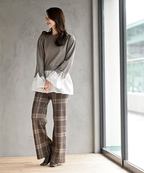 rps(アールピーエス)の「ニットイージーパンツ(その他パンツ・レディース・アイボリー/ブラック/ブラック系その他2/ブラウン/ダークブラウン・フリー)」の15枚目の写真