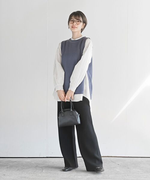 rps(アールピーエス)の「ニットイージーパンツ(その他パンツ・レディース・アイボリー/ブラック/ブラック系その他2/ブラウン/ダークブラウン・フリー)」の17枚目の写真