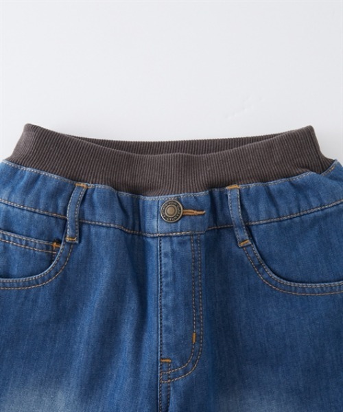 QUNTSTYLE（キュントスタイル）の「裏シャギーデニムパンツ（デニムパンツ・キッズ・ライトブルー/ネイビー・100/110/120/130/140/150/160/170）」の3枚目の写真