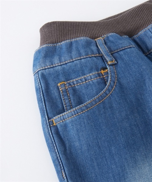 QUNTSTYLE（キュントスタイル）の「裏シャギーデニムパンツ（デニムパンツ・キッズ・ライトブルー/ネイビー・100/110/120/130/140/150/160/170）」の4枚目の写真