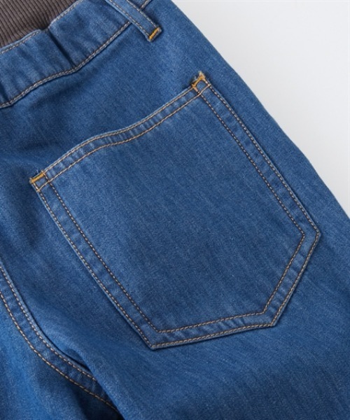 QUNTSTYLE（キュントスタイル）の「裏シャギーデニムパンツ（デニムパンツ・キッズ・ライトブルー/ネイビー・100/110/120/130/140/150/160/170）」の5枚目の写真