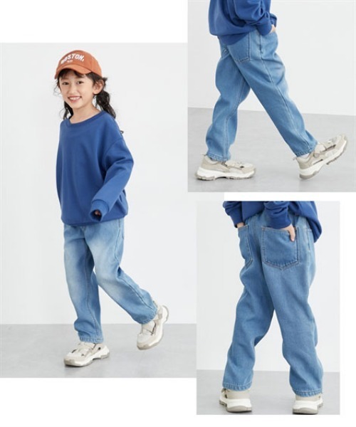QUNTSTYLE（キュントスタイル）の「裏シャギーデニムパンツ（デニムパンツ・キッズ・ライトブルー/ネイビー・100/110/120/130/140/150/160/170）」の13枚目の写真