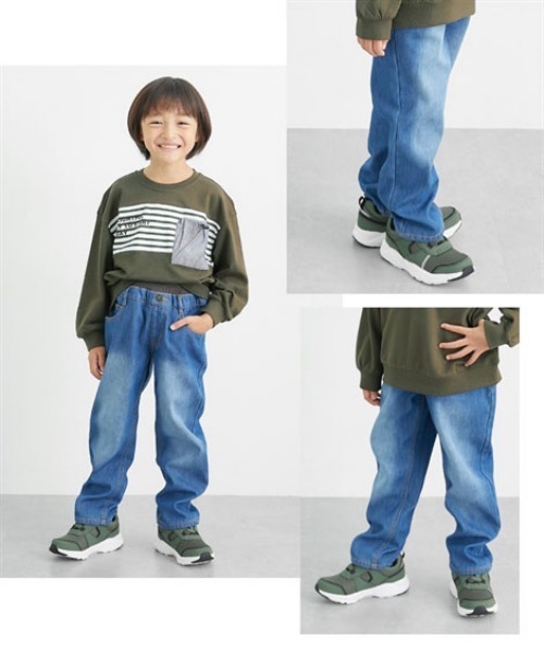 QUNTSTYLE（キュントスタイル）の「裏シャギーデニムパンツ（デニムパンツ・キッズ・ライトブルー/ネイビー・100/110/120/130/140/150/160/170）」の14枚目の写真