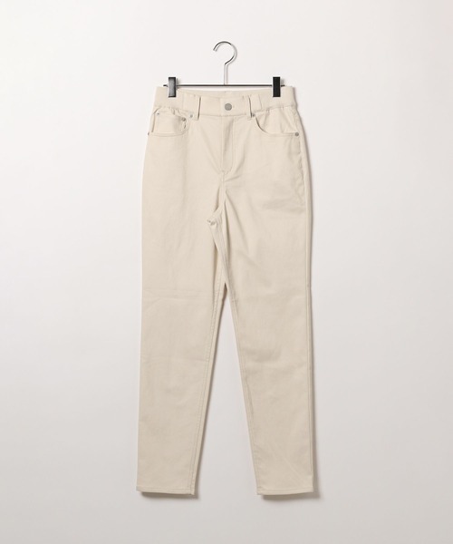 BAYFLOW（ベイフロー）の「[あったか♪ストレッチ入り]裏起毛コンフォートウォームパンツ（その他パンツ・レディース・オフホワイト/ブラック/キャメル/パープル・MEDIUM/LARGE/SMALL）」の19枚目の写真