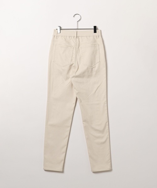 BAYFLOW（ベイフロー）の「[あったか♪ストレッチ入り]裏起毛コンフォートウォームパンツ（その他パンツ・レディース・オフホワイト/ブラック/キャメル/パープル・MEDIUM/LARGE/SMALL）」の14枚目の写真