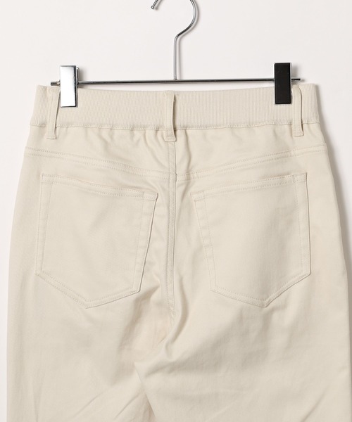 BAYFLOW（ベイフロー）の「[あったか♪ストレッチ入り]裏起毛コンフォートウォームパンツ（その他パンツ・レディース・オフホワイト/ブラック/キャメル/パープル・MEDIUM/LARGE/SMALL）」の7枚目の写真