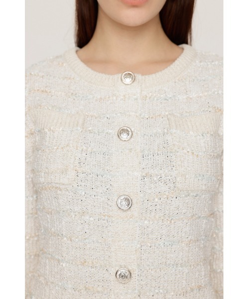 ★MSGM★ツイード ショート ワンピース セール】KNIT TWEED S/OP ニット ツイード ショート ワンピース