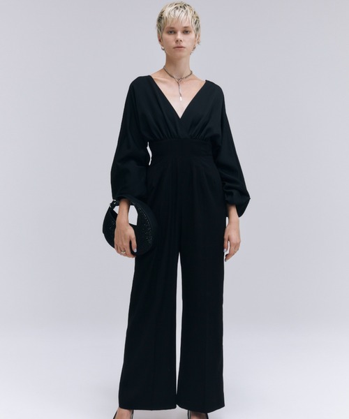 JOSE MOON（ジョゼムーン）の「SATIN TWILL JUMP SUITS/サテン