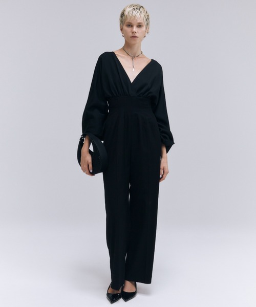 JOSE MOON（ジョゼムーン）の「SATIN TWILL JUMP SUITS/サテン