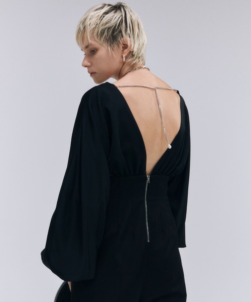 JOSE MOON（ジョゼムーン）の「SATIN TWILL JUMP SUITS/サテン